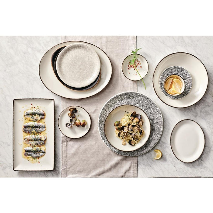 Steelite Charcoal Dapple Coupe Plates 230mm (24 Pack) Steelite