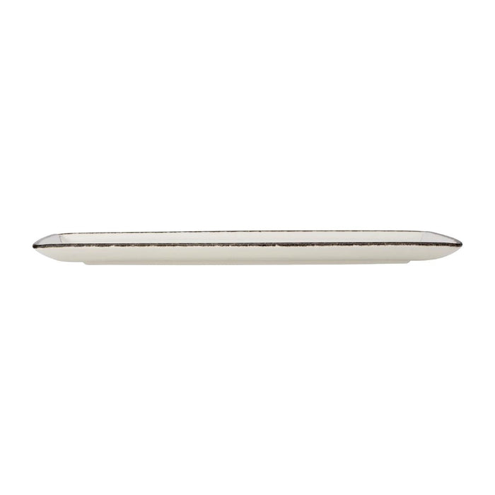 Steelite Charcoal Dapple Rectangle Three Plates 330 x 190mm (6 Pack) Steelite