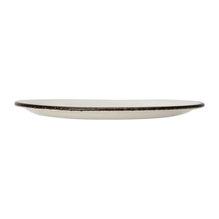 Steelite Charcoal Dapple Coupe Plates 252mm (24 Pack) Steelite