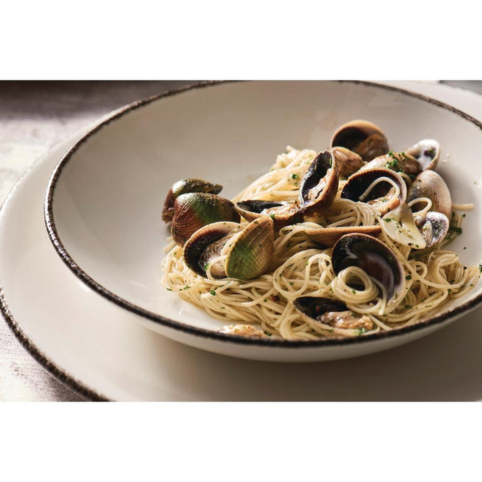 Steelite Charcoal Dapple Coupe Bowls 290mm (6 Pack) Steelite