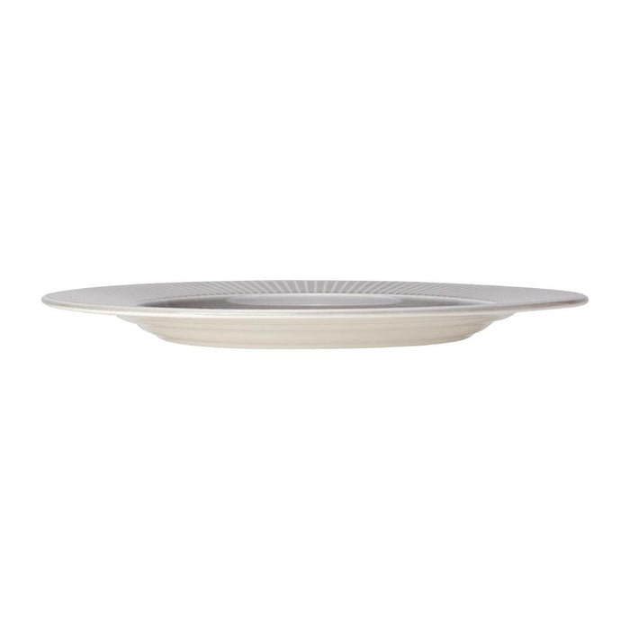 Steelite Willow Mist Gourmet Plates Large Well Grey 285mm (6 Pack) Steelite