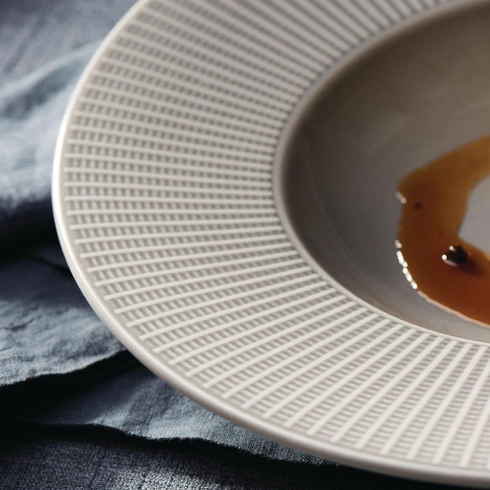 Steelite Willow Mist Gourmet Deep Rimmed Bowls Grey 285mm (6 Pack) Steelite