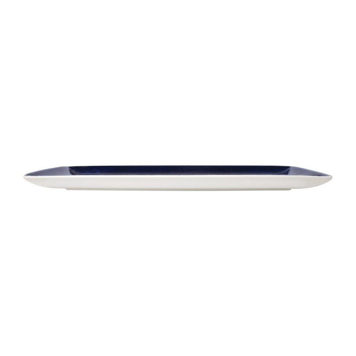 Steelite Vesuvius Rectangle Three Lapis 330x 190mm (6 Pack) Steelite