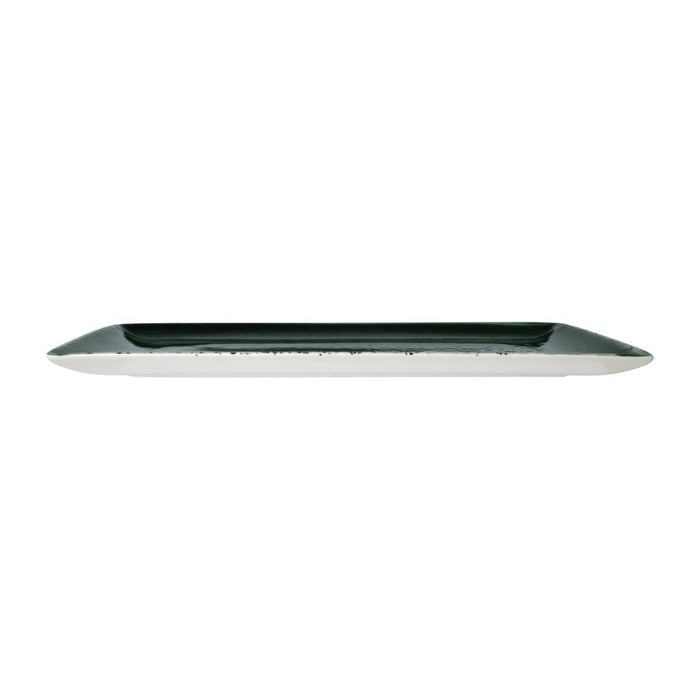 Steelite Vesuvius Rectangle Three Burnt Emerald 330x 190mm (12 Pack) Steelite