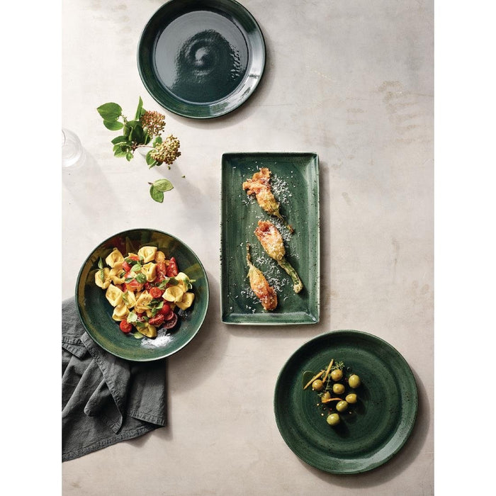 Steelite Vesuvius Coupe Plates Burnt Emerald 203mm (12 Pack) Steelite