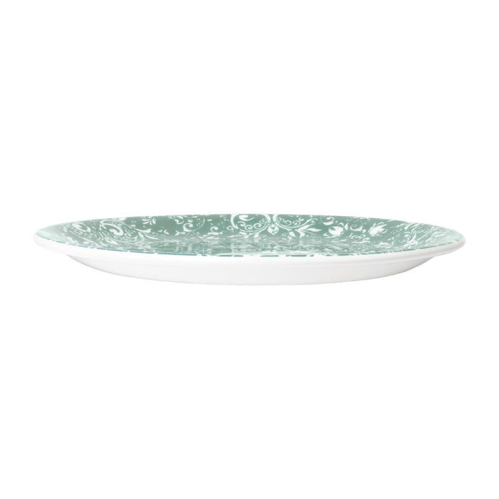 Steelite Ink Coupe Plates Legacy Teal 203mm (12 Pack) Steelite