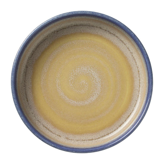 Steelite Aurora Revolution Bluestone Round Stacking Trays 165mm (12 Pack) Steelite