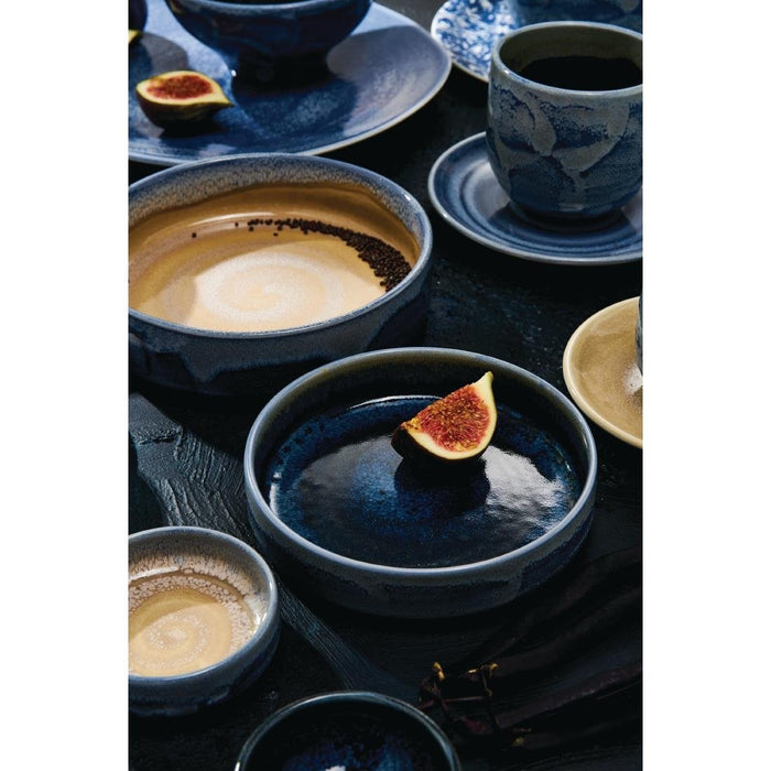 Steelite Aurora Vesuvius Round Stacking Trays Lapis 165mm (12 Pack) Steelite