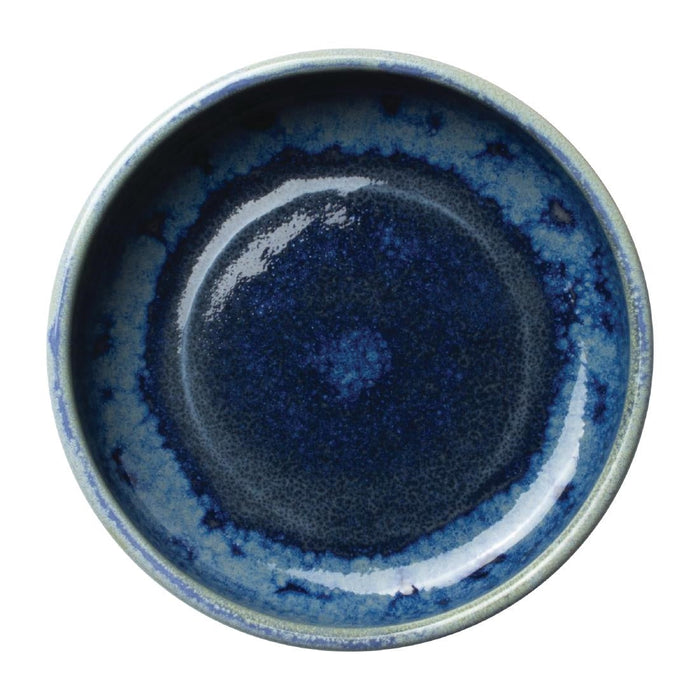 Steelite Aurora Vesuvius Round Stacking Trays Lapis 100mm (12 Pack) Steelite