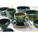 Steelite Aurora Vesuvius Burnt Emerald Round Stacking Trays 203mm (12 Pack) Steelite