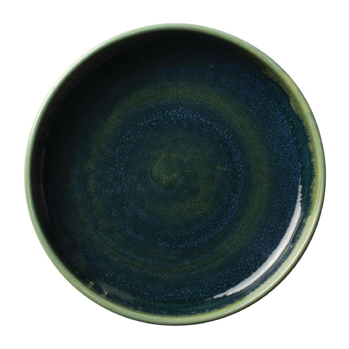 Steelite Aurora Vesuvius Burnt Emerald Round Stacking Trays 135mm (12 Pack) Steelite