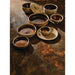 Steelite Aurora Vesuvius Amber Round Stacking Trays 135mm (12 Pack) Steelite
