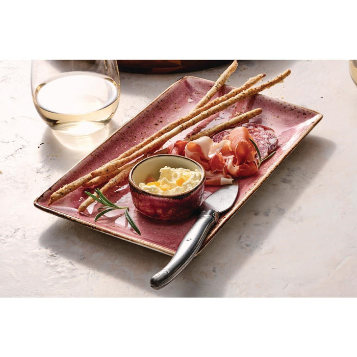 Steelite Craft Raspberry Rectangle One 270 x 168mm (6 Pack) Steelite