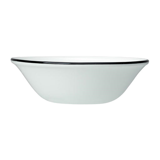 Steelite Bead Black Band Oatmeal Bowls 165mm (12 Pack) Steelite