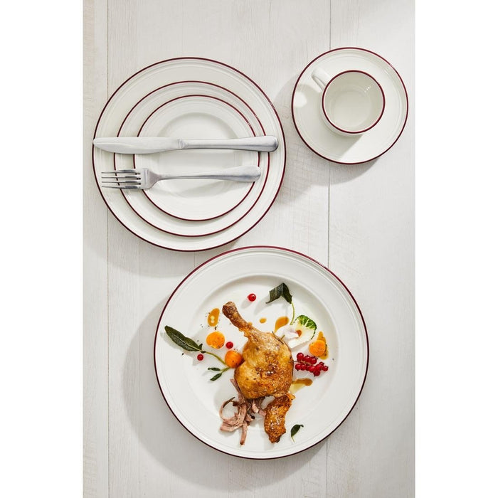 Steelite Bead Maroon Band Plates 202mm (12 Pack) Steelite