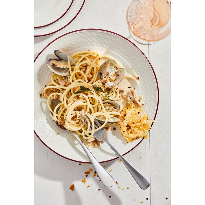 Steelite Bead Maroon Band Pasta Plates 240mm (12 Pack) Steelite