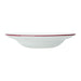 Steelite Bead Maroon Band Pasta Plates 240mm (12 Pack) Steelite