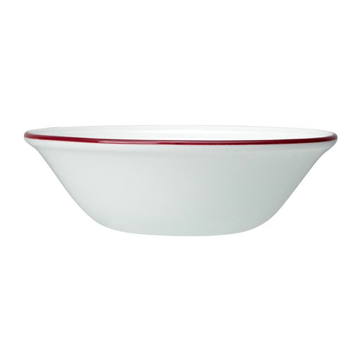 Steelite Bead Maroon Band Oatmeal Bowls 165mm (12 Pack) Steelite