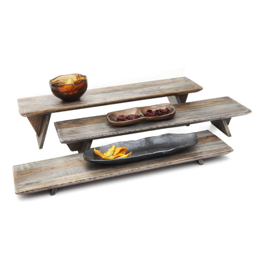 DWH Fusion Buffet System Three Piece Riser Set Ash Grey 584mm Steelite