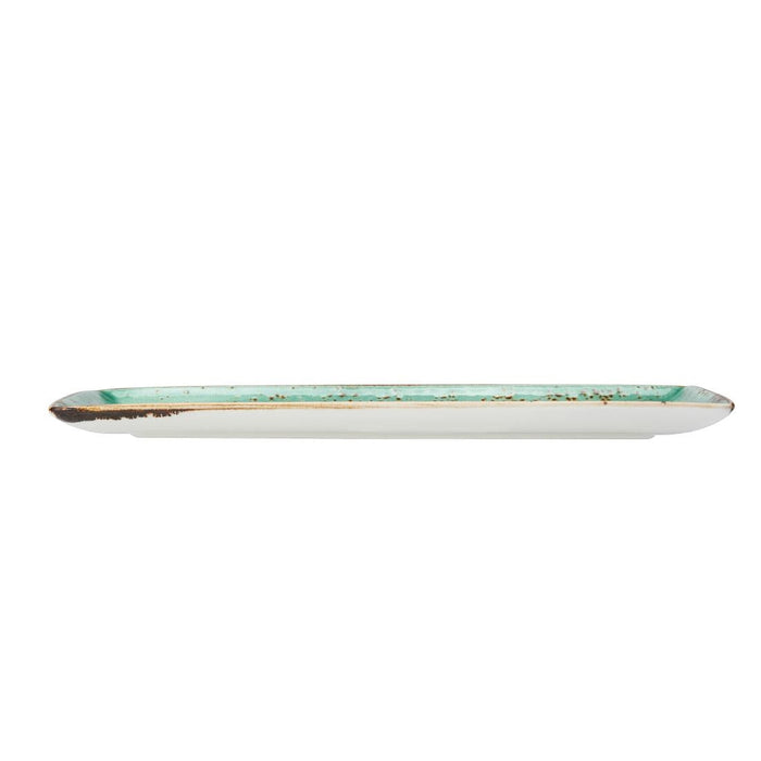 Steelite Craft Aqua Rectangle Three Plates 320x190mm (6 Pack) Steelite