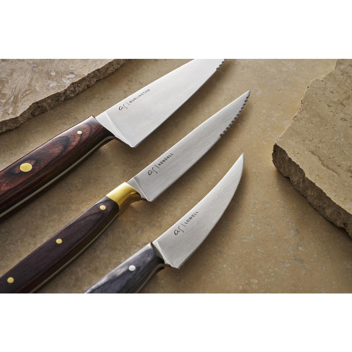 Adam Simha Burlington Steak Knives Black 26cm (6 Pack) Steelite