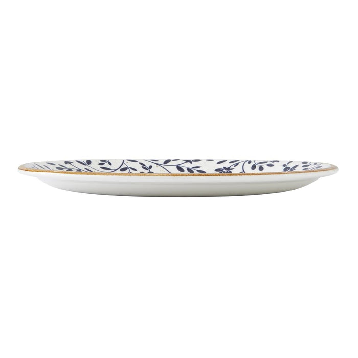 Steelite Performance Flora Coupe Plates Blue 252mm (12 Pack) Steelite Performance