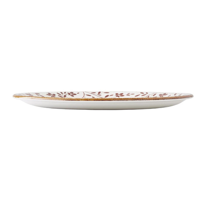 Steelite Performance Flora Coupe Plates Brown 280mm (12 Pack) Steelite Performance