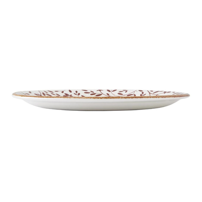 Steelite Performance Flora Coupe Plates Brown 255mm (12 Pack) Steelite Performance