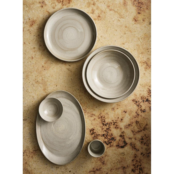 Maham Studio Carnaby Oval Platters Dove 305x202mm (12 Pack) Steelite