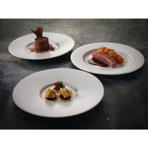 Steelite Willow Gourmet Medium Well Plate 285mm (6 Pack) Steelite
