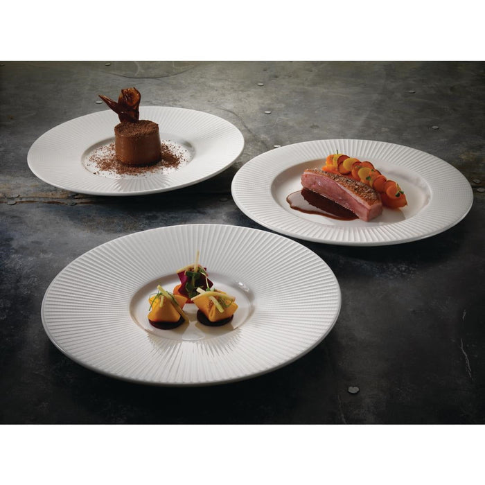 Steelite Willow Gourmet Large Well Plate 285mm (6 Pack) Steelite