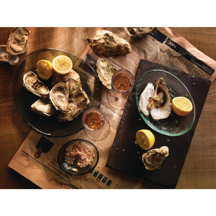 Steelite Scape Glass Platters 250mm Smoked (12 Pack) Steelite