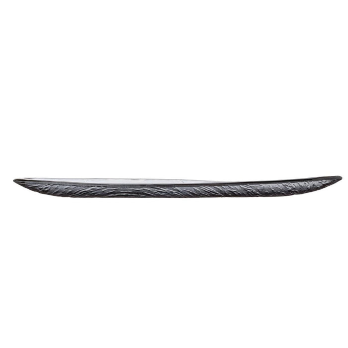 Steelite Scape Smoked Glass Oval Platters 400mm (6 Pack) Steelite