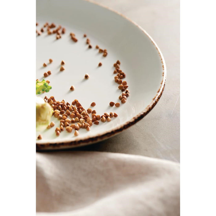 Steelite Brown Dapple Coupe Plates 203mm (24 Pack) Steelite