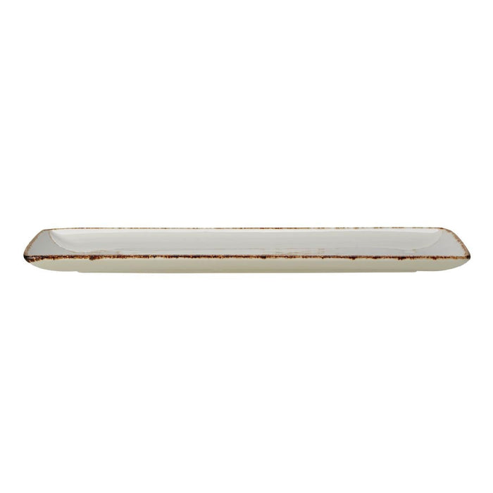 Steelite Brown Dapple Rectangle Three Plates (6 Pack) Steelite