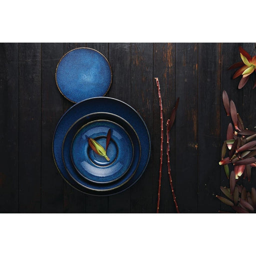 Rene Ozorio Wabi Sabi Rimmed Coupe Bowls Indigo 240mm (6 Pack) Steelite