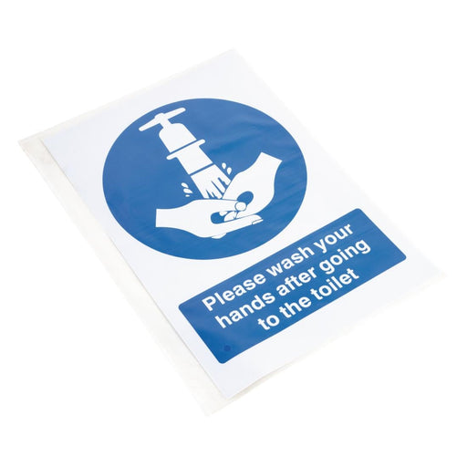 Vogue Toilet Wash Hands Sign Vogue