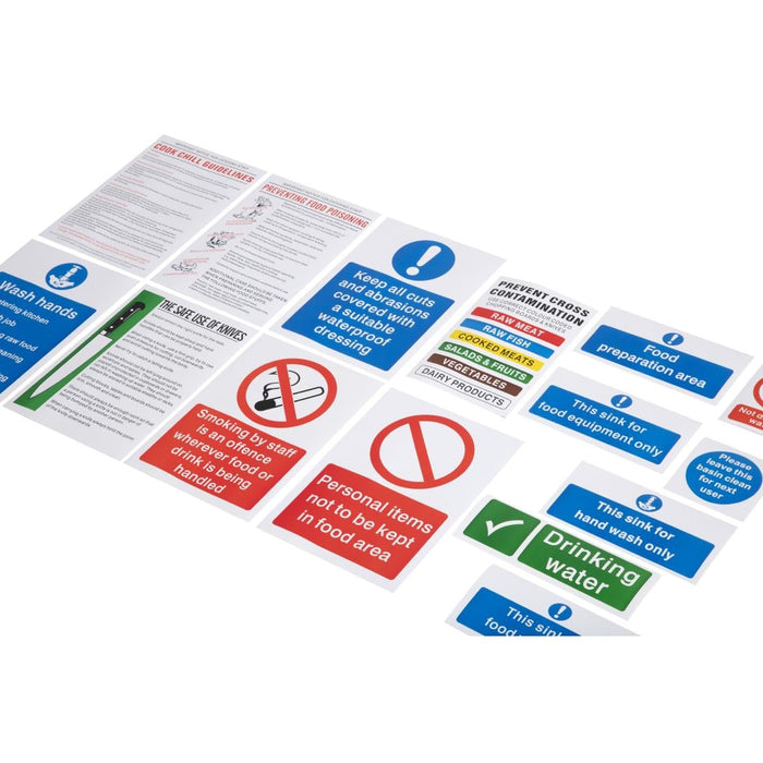Vogue Food Preparation Sign Pack Vogue