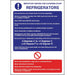 Vogue Refrigerator Guidelines Sign Vogue