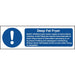 Vogue Deep Fat Fryer Safety Sign Vogue