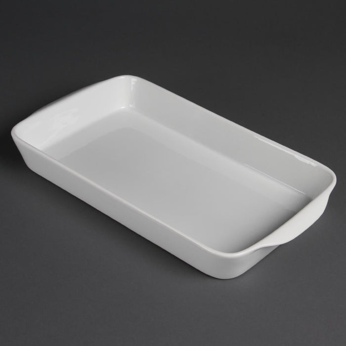 Olympia Whiteware Rectangular Roasters 395x 219mm (6 Pack) Olympia