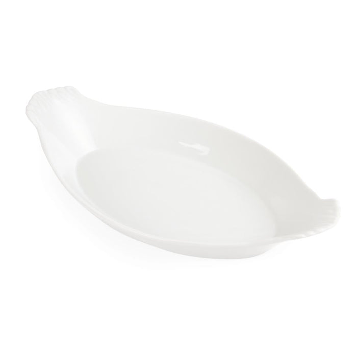 Olympia Whiteware Oval Eared Dishes 320x 177mm (6 Pack) Olympia