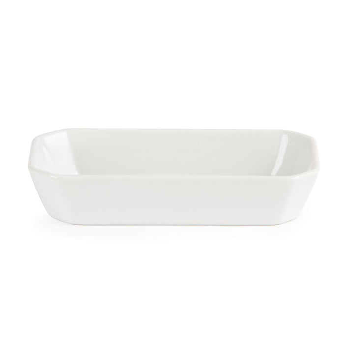 Olympia Whiteware Rectangular Hors d'Oeuvre Dishes 185mm (6 Pack) Olympia