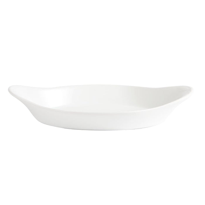 Olympia Whiteware Oval Eared Dishes 229x 127mm (6 Pack) Olympia
