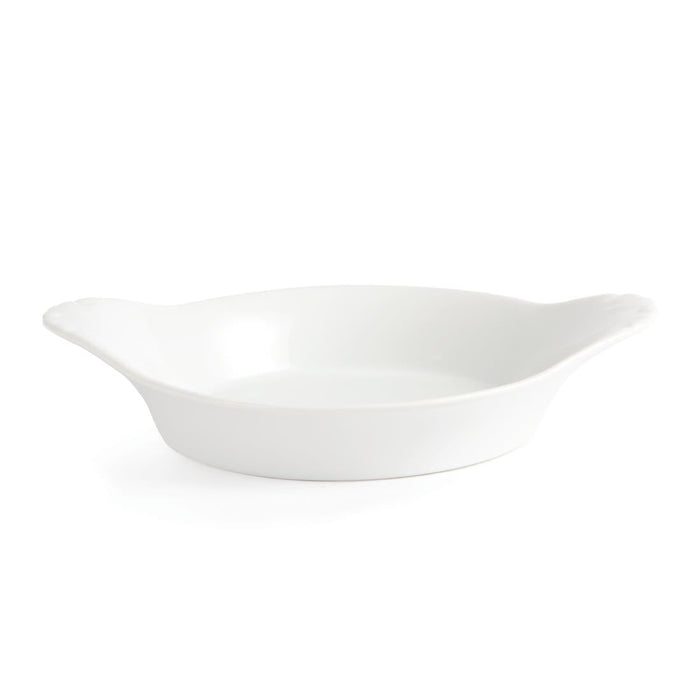 Olympia Whiteware Round Eared Dishes 220mm (6 Pack) Olympia