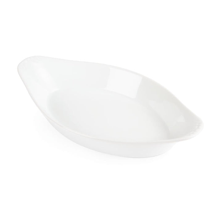 Olympia Whiteware Oval Eared Dishes 262mm (6 Pack) Olympia