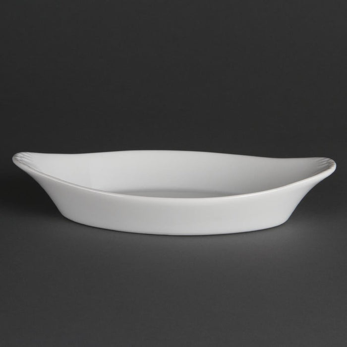 Olympia Whiteware Oval Eared Dishes 262mm (6 Pack) Olympia