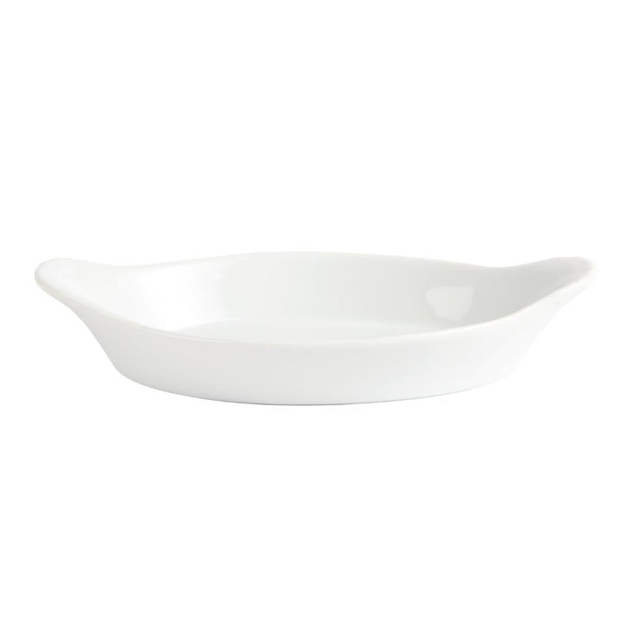 Olympia Whiteware Oval Eared Dishes 204mm (6 Pack) Olympia