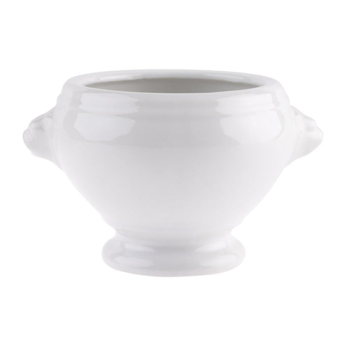 Olympia Whiteware Lion Head Soup Bowls 475ml/16.5oz (6 Pack) Olympia