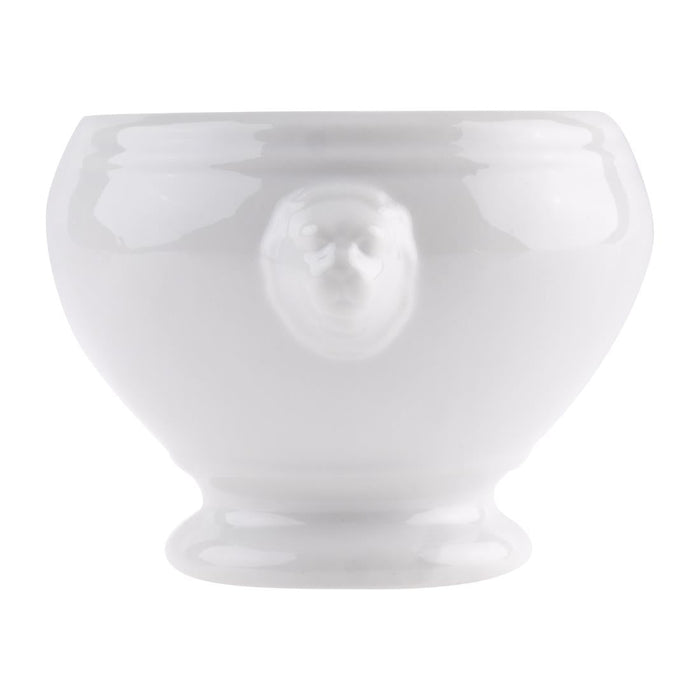 Olympia Whiteware Lion Head Soup Bowls 475ml/16.5oz (6 Pack) Olympia